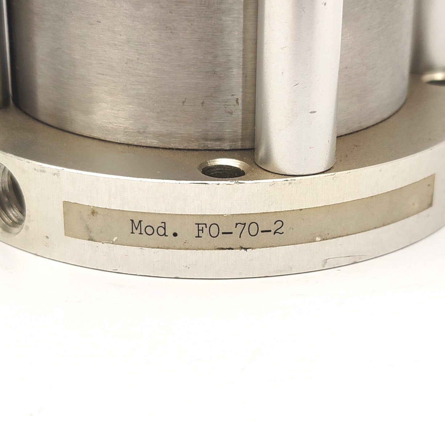 Used Bimba FO-70-2 Flat 1 Double Acting Cylinder 3" Bore, 2" Stroke, 1/4"NPT, 5/8-18