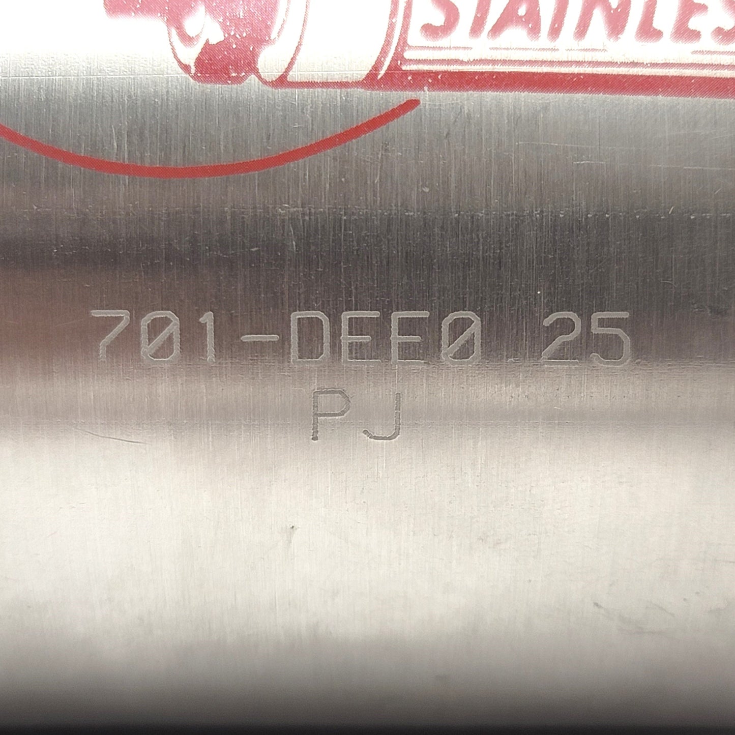Used Bimba SR-701-DEE0.25 Round Body Stainless Steel Cylinder 3" Bore, 1" Stroke