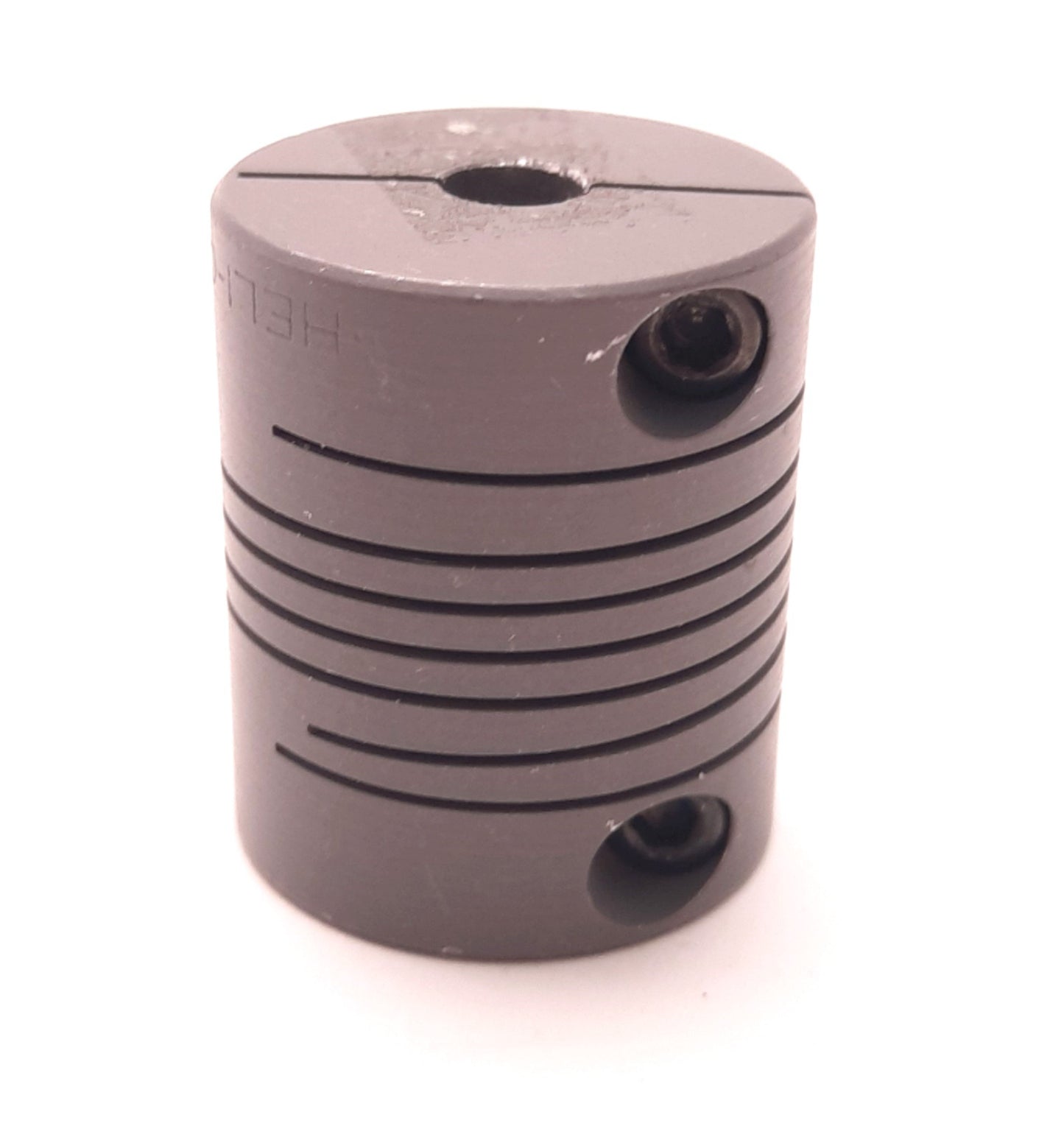 Used Helical WAC25-8mm-6mm Aluminum Flexible Coupler 8mm And 6mm Bores, 25mm OD