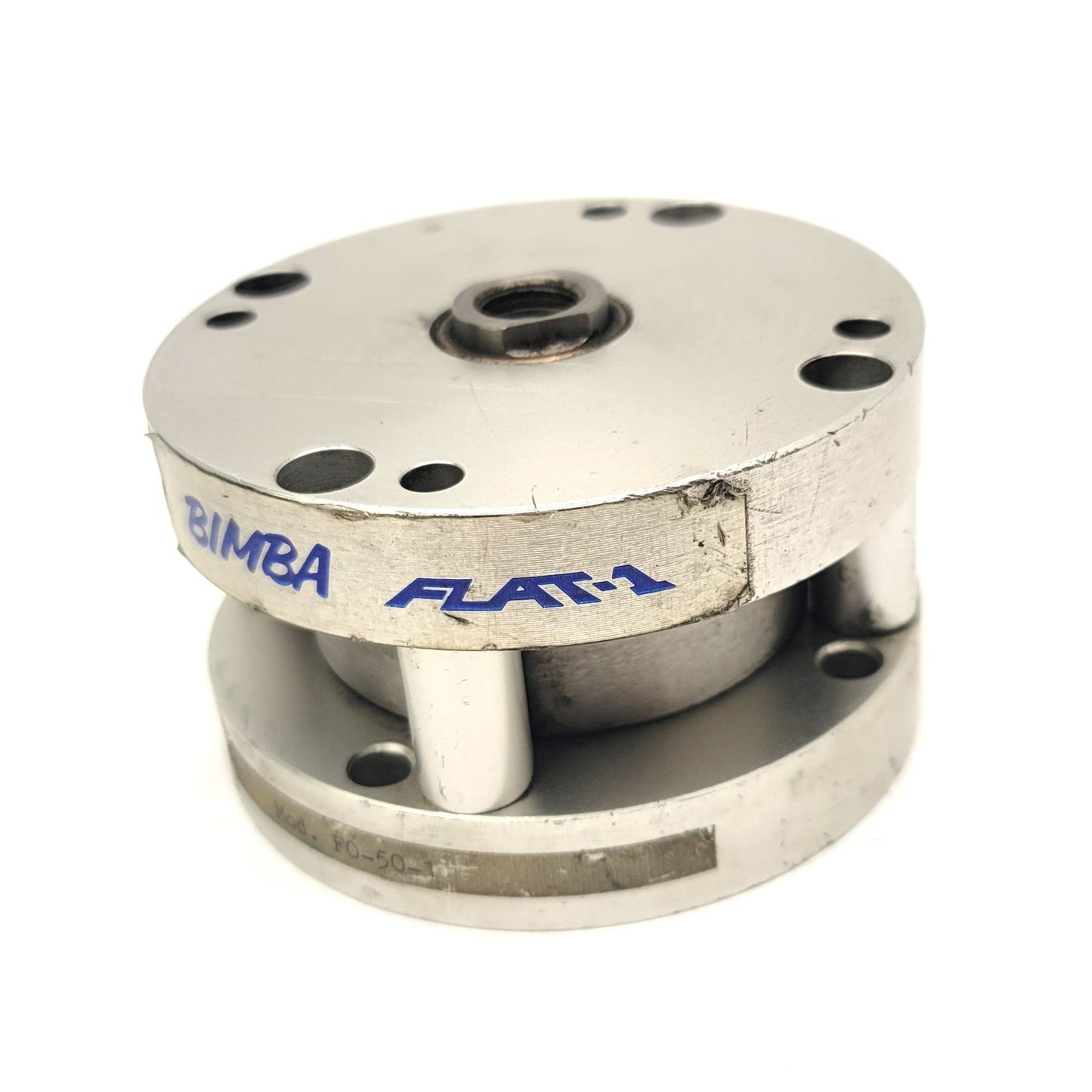 Used Bimba FO-50-1 Flat-1 Compact Double Acting Cylinder 2.5" Bore 1" Stroke 1/4"NPT