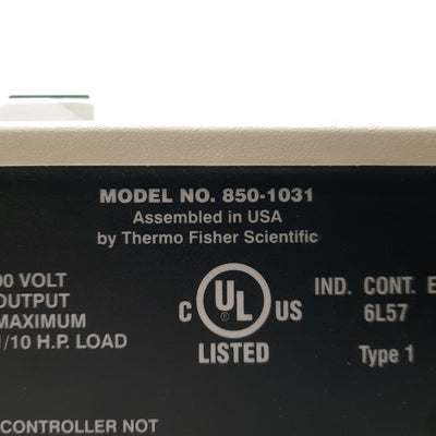 Used Thermo Scientific 850-1031 Pump Drive, 6-600RPM, 1/10HP, 90VDC Output, 115VAC 3A