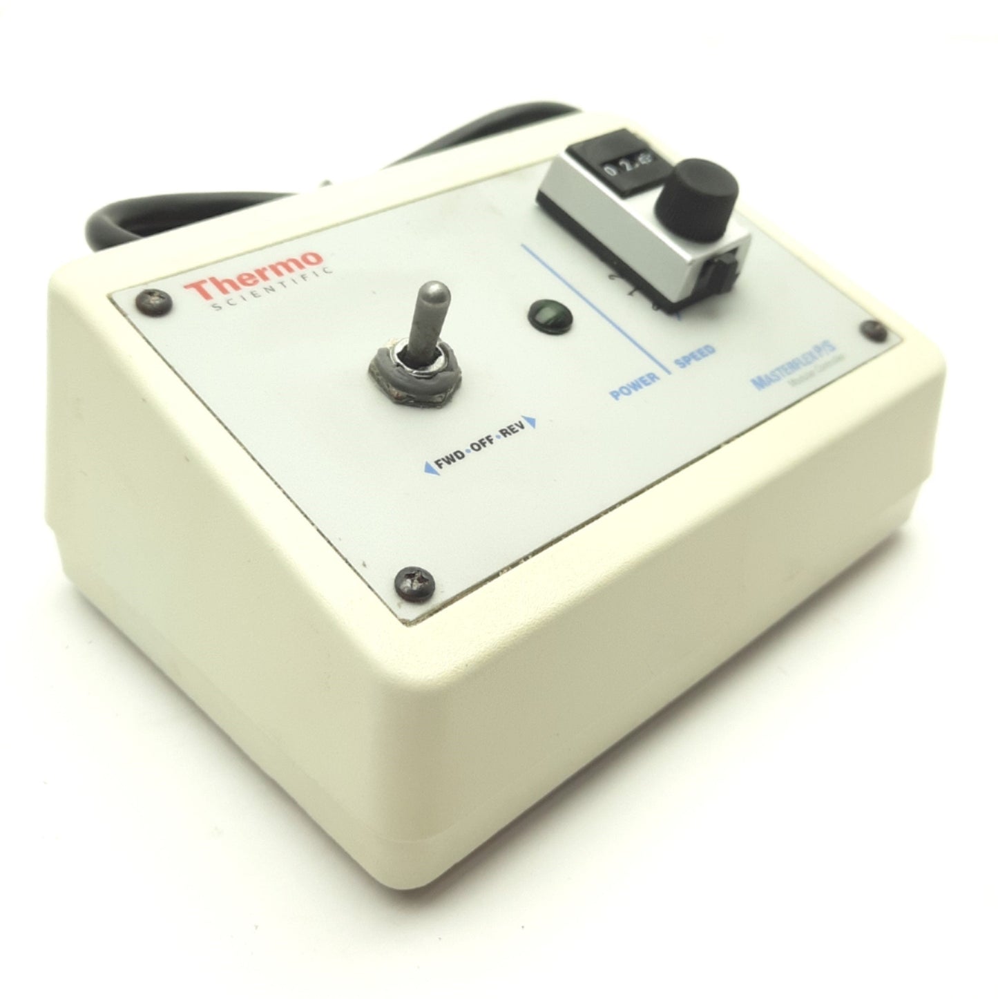 Used Thermo Scientific 850-1031 Pump Drive, 6-600RPM, 1/10HP, 90VDC Output, 115VAC 3A