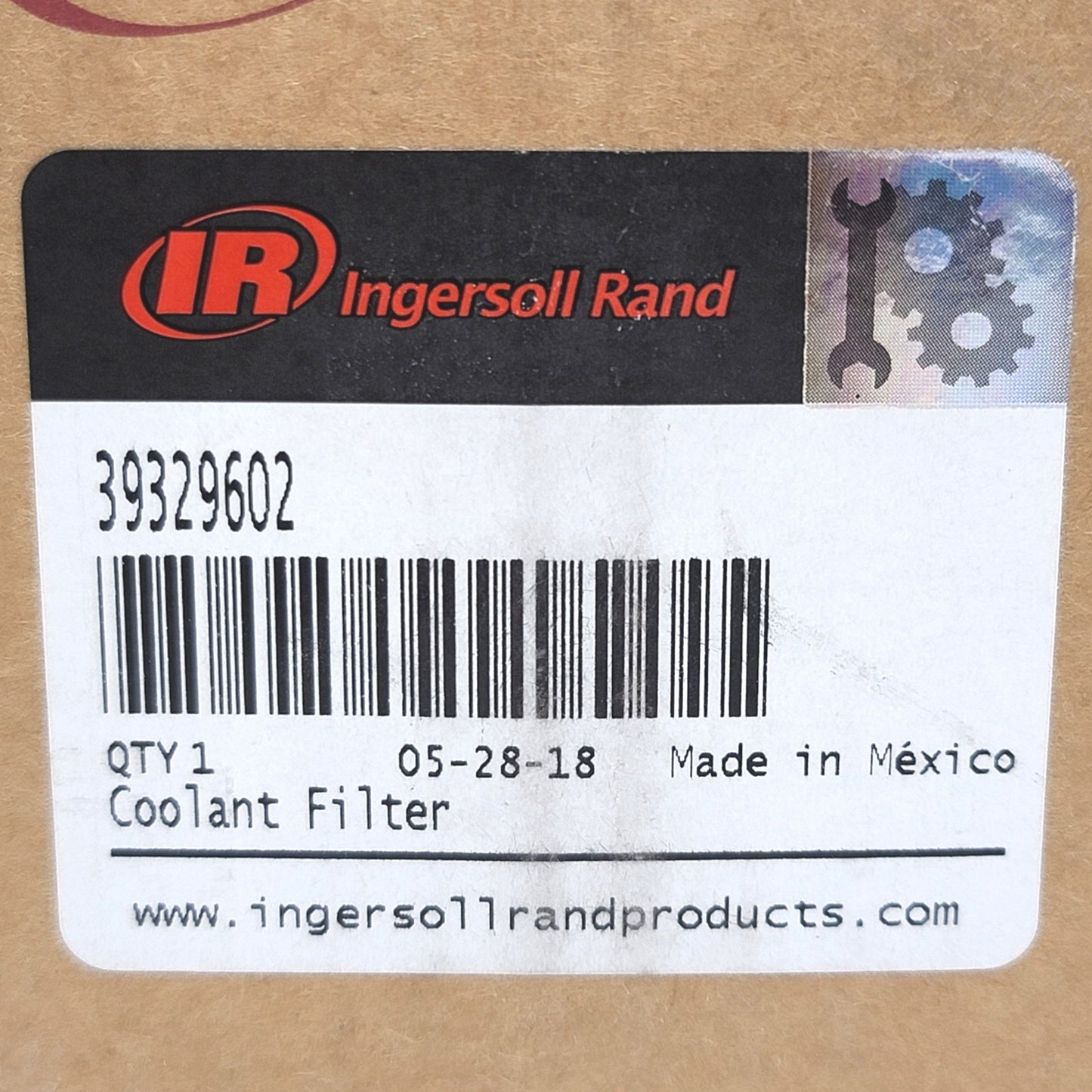 Used Ingersoll Rand 39329602 Replacement Coolant Filter For 5-15HP Screw Compressors