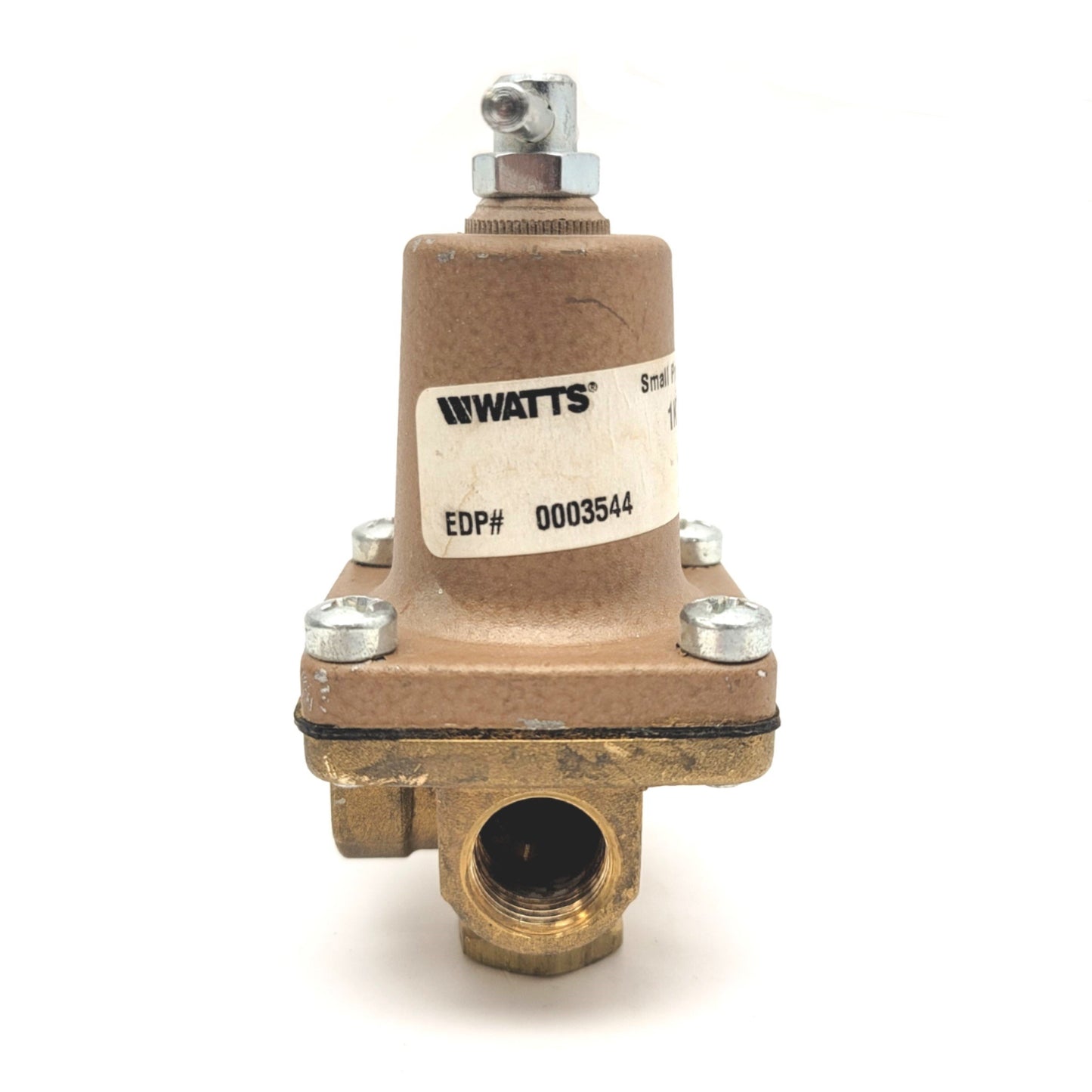 Used Watts 26A 1KCL1 2-Way Small Brass Pressure Regulator 1-25psi 3/8"NPT 300psi Max