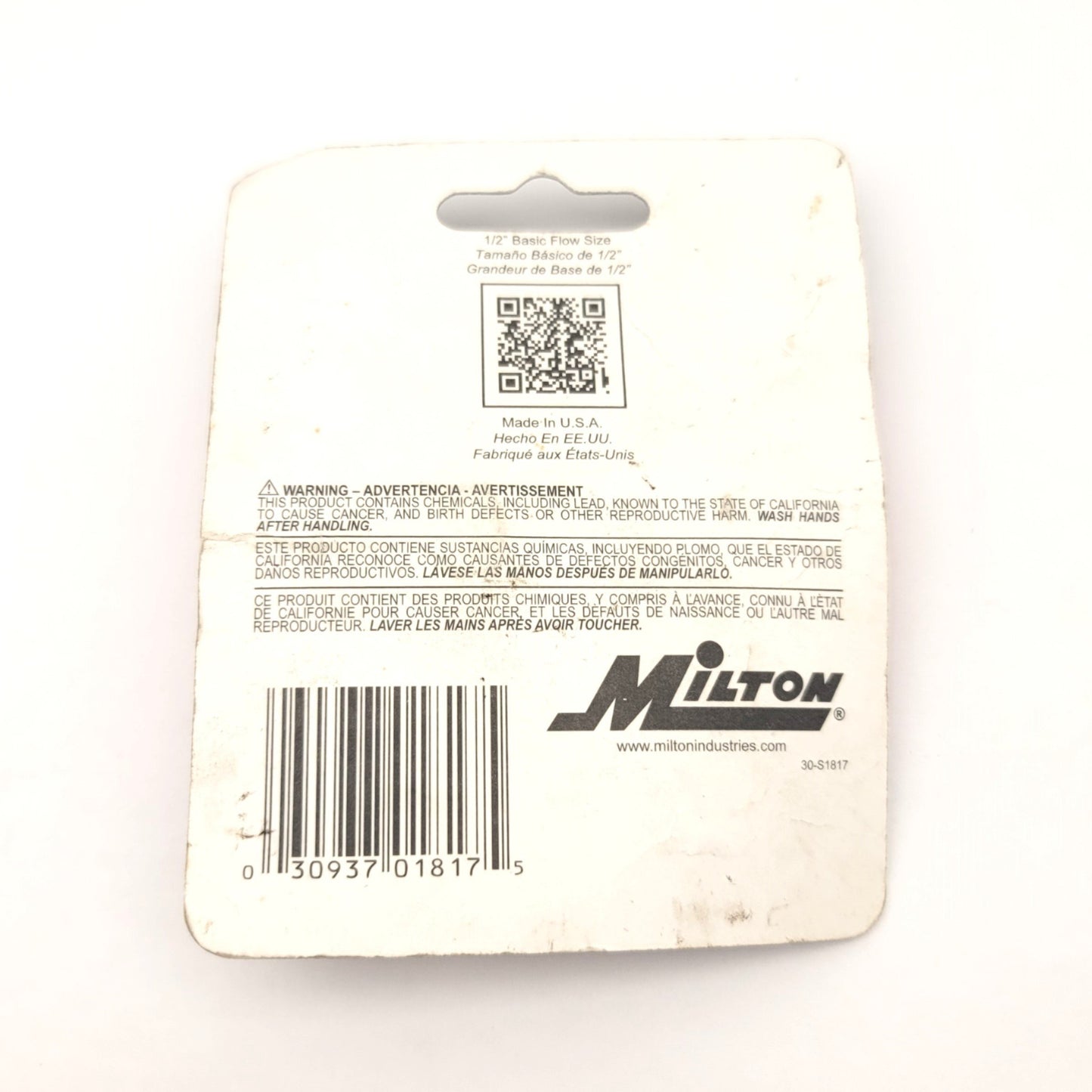 Used Set Of Milton S-1816 S-1817 G-Style Pneumatic Couplers 1/2"NPT, 99SCFM, 300psi