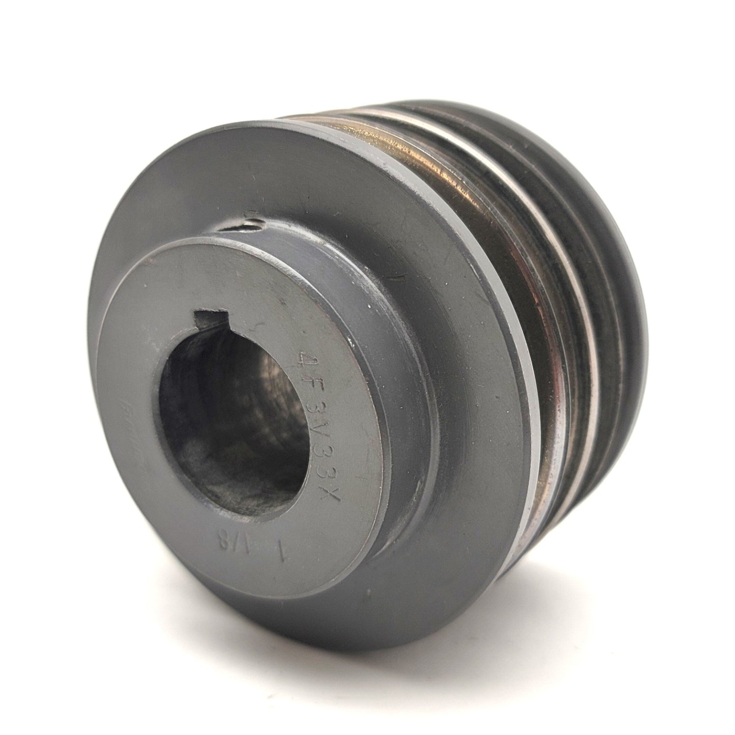 Used Browning 4F3V33X 1 1/8 Fixed Pitch Sheave 4-Groove, 3.35" Diameter, 1.125" Bore