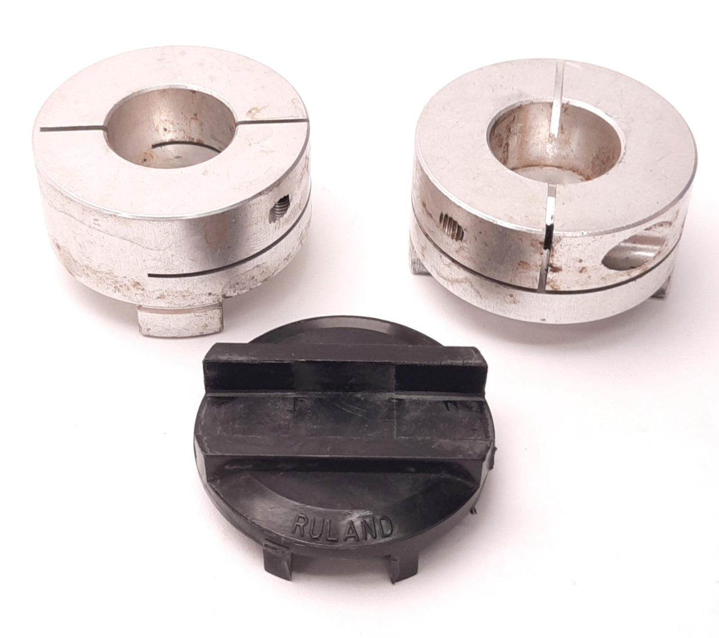 Used Ruland MOCT41-19-A and OD26/41-AT Oldham Coupling Assembly 19mm Bore, 41.3mm OD