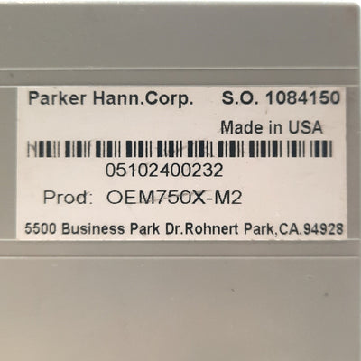 Used Parker OEM750X-M2 Compumotor Stepper Drive/Indexer 2-Phase .15-7.5A 24-75VDC 2A
