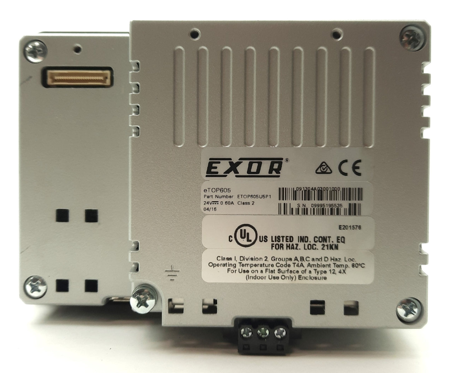 New Other EXOR ETOP605U5P1 HMI Touch Panel, 5", 800 x 480, Windows CE 6.0, Ethernet, 24VDC