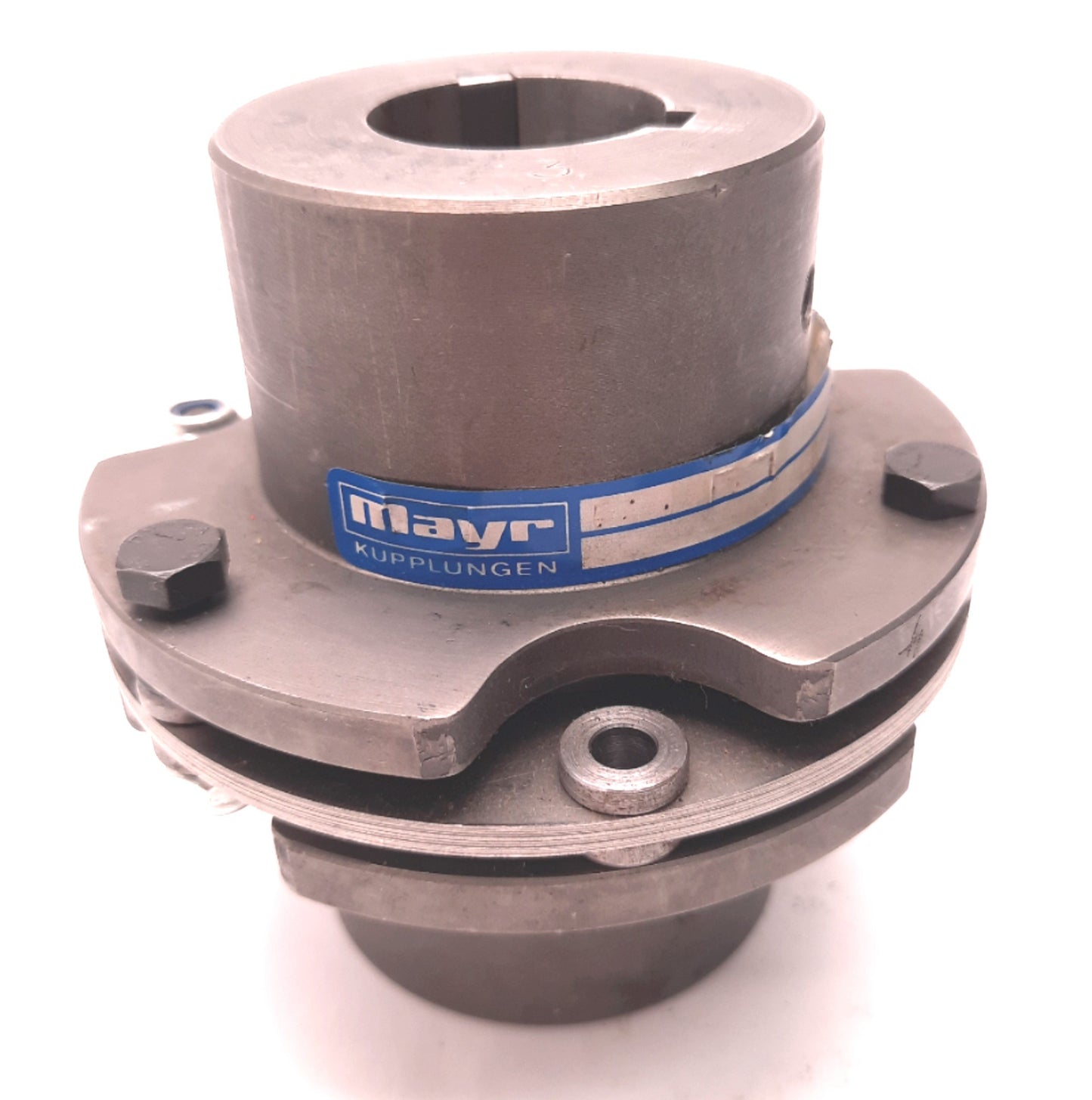 Used Mayr ROBA-D-GR10 Single Joint Shaft Coupling w/ Keyway 30mm Bore, 103mm OD