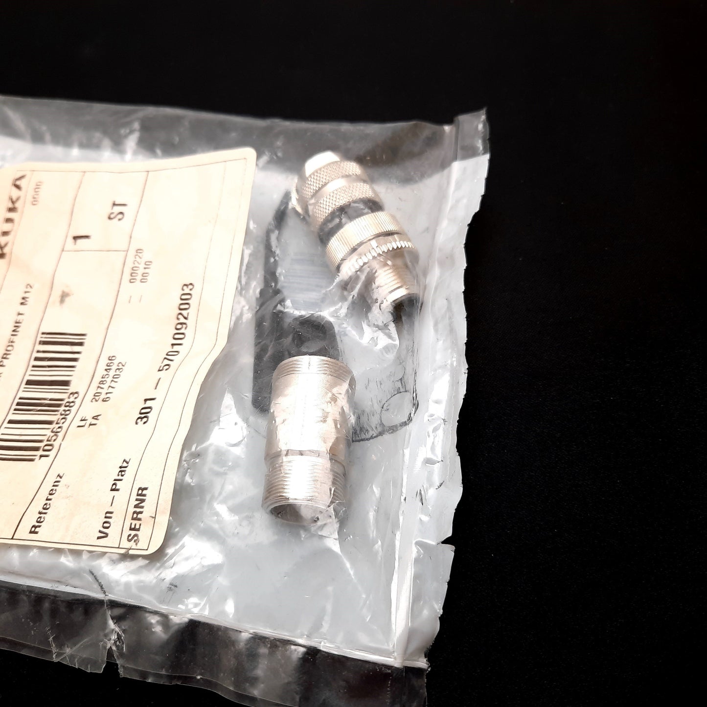 New Weidmuller 1892120001 SAISM-4/8S-M12 4P D-ZF Connector Assembly, M12, 4-Pin Male