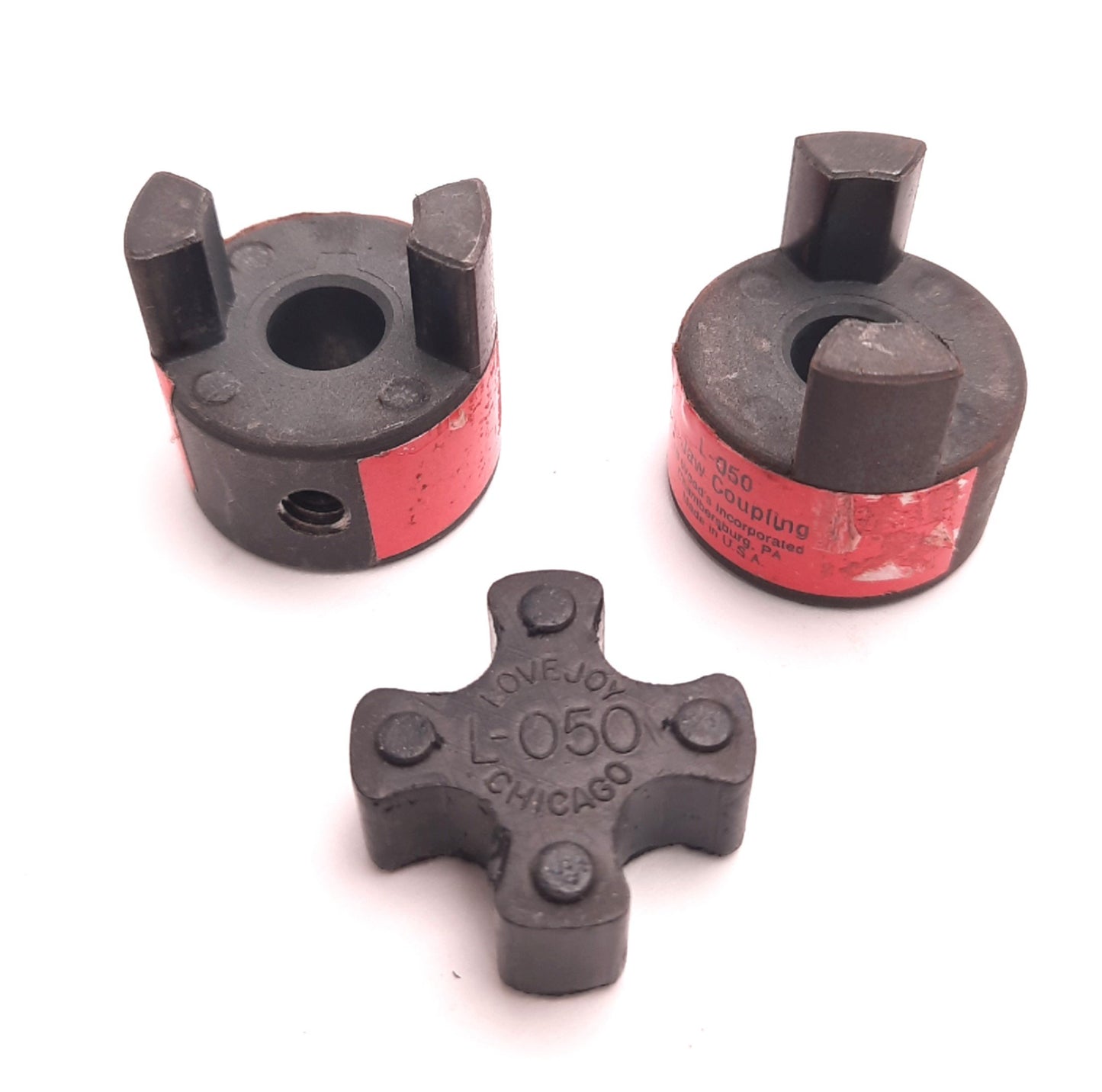 Used Woods L050 Coupling Assembly w/ Insert 3/8" Bore 1.1" OD, 1.76" Length