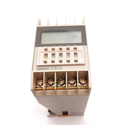 Used Omron H3CA-FA Solid State Timer 0.1s-9990h Range, 250VAC 3A Relay, DIN Rail
