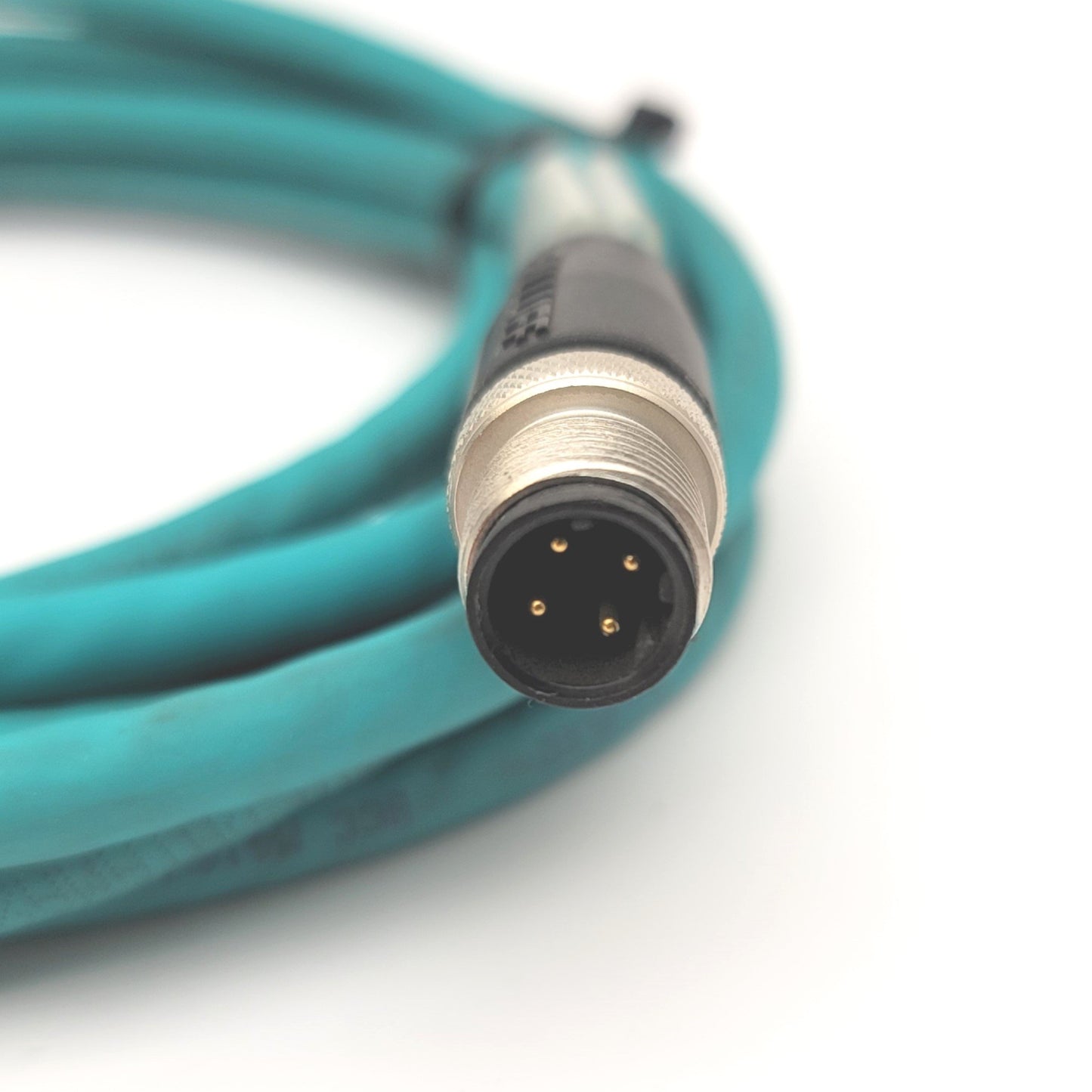 Used BALLUFF BCC M414-M414-6D-338-ES64N9-030 BCC0CEC Cordset, M12 4-Pin To M12 4-Pin