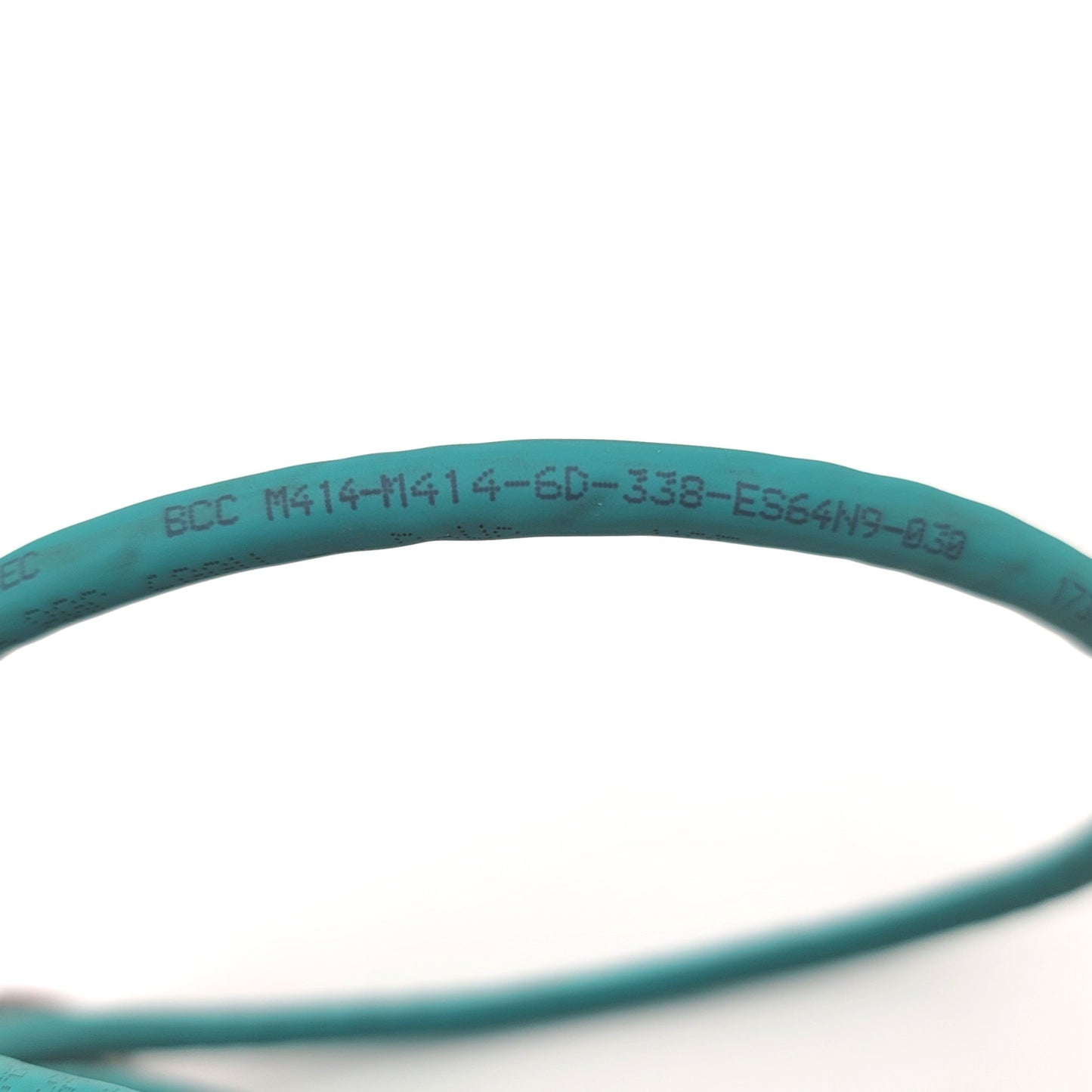 Used BALLUFF BCC M414-M414-6D-338-ES64N9-030 BCC0CEC Cordset, M12 4-Pin To M12 4-Pin