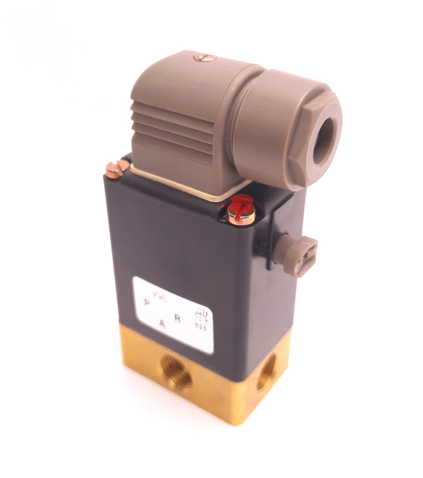 Used Burkert 0330 C 3.0 NBR MS Solenoid Valve G1/4" Port 24v DC Coil, Vacuum to 6 Bar