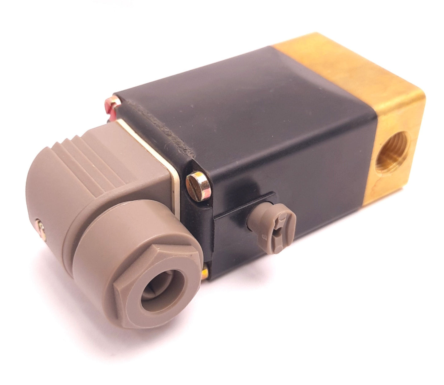 Used Burkert 0330 C 3.0 NBR MS Solenoid Valve G1/4" Port 24v DC Coil, Vacuum to 6 Bar