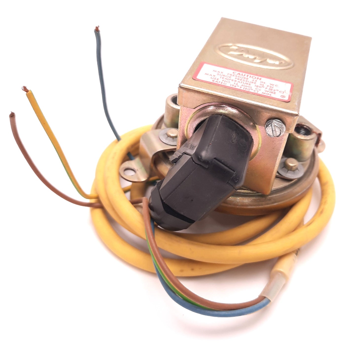 Used Dwyer 19105 Pressure Switch SPDT 15 A 120-480v AC, 1/8 NPT, 1.4 to 5.5 Range