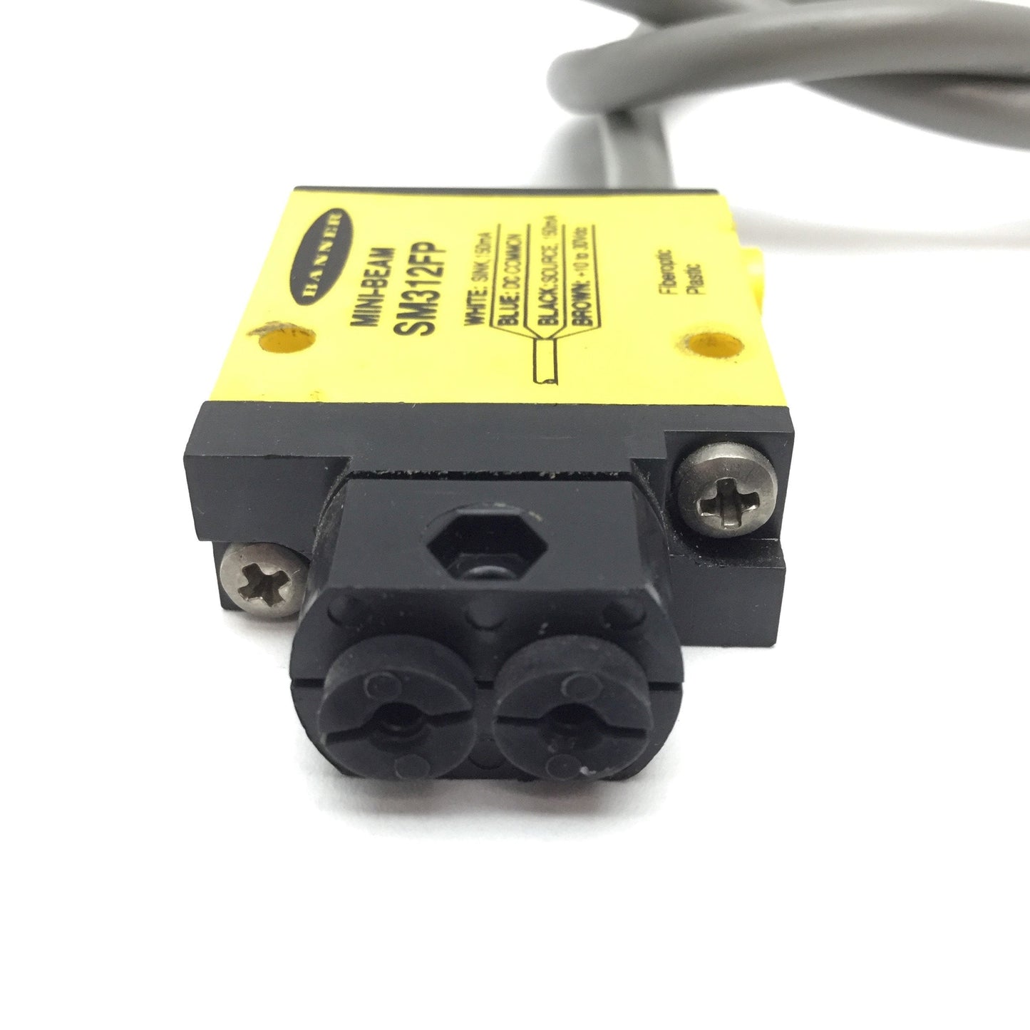 Used Banner SM312FP Photoelectric Sensor, Voltage 10-30VDC, Output 150mA, 4-Wire