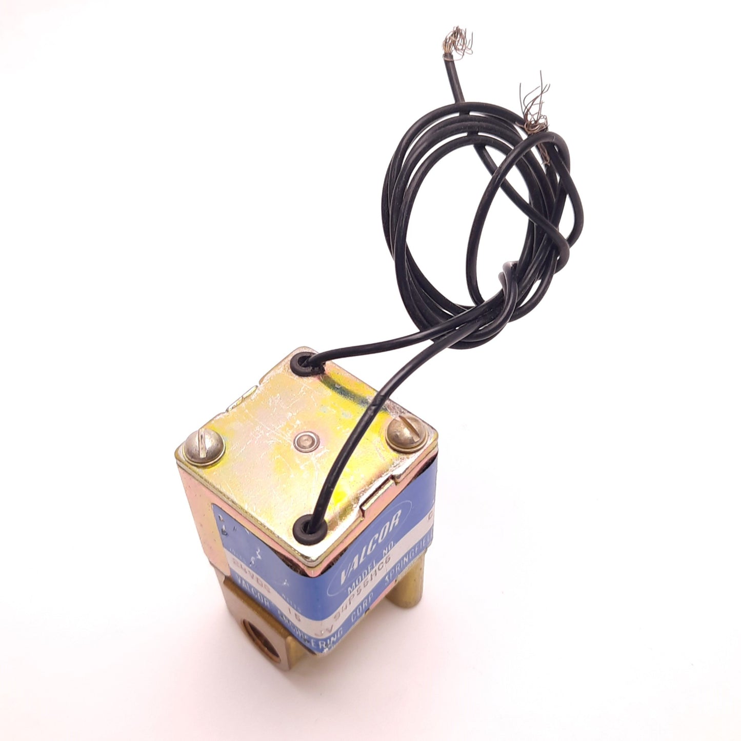 Used Valcor 94P56HC6 Solenoid Valve 1/4" NPT Ports 24v DC 15 Watt Coil, 35 Psi Max