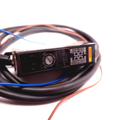 Used Omron E3C-JC4P Amplifier Sensor Transducer 12-24VDC 50mA NPN Din Rail