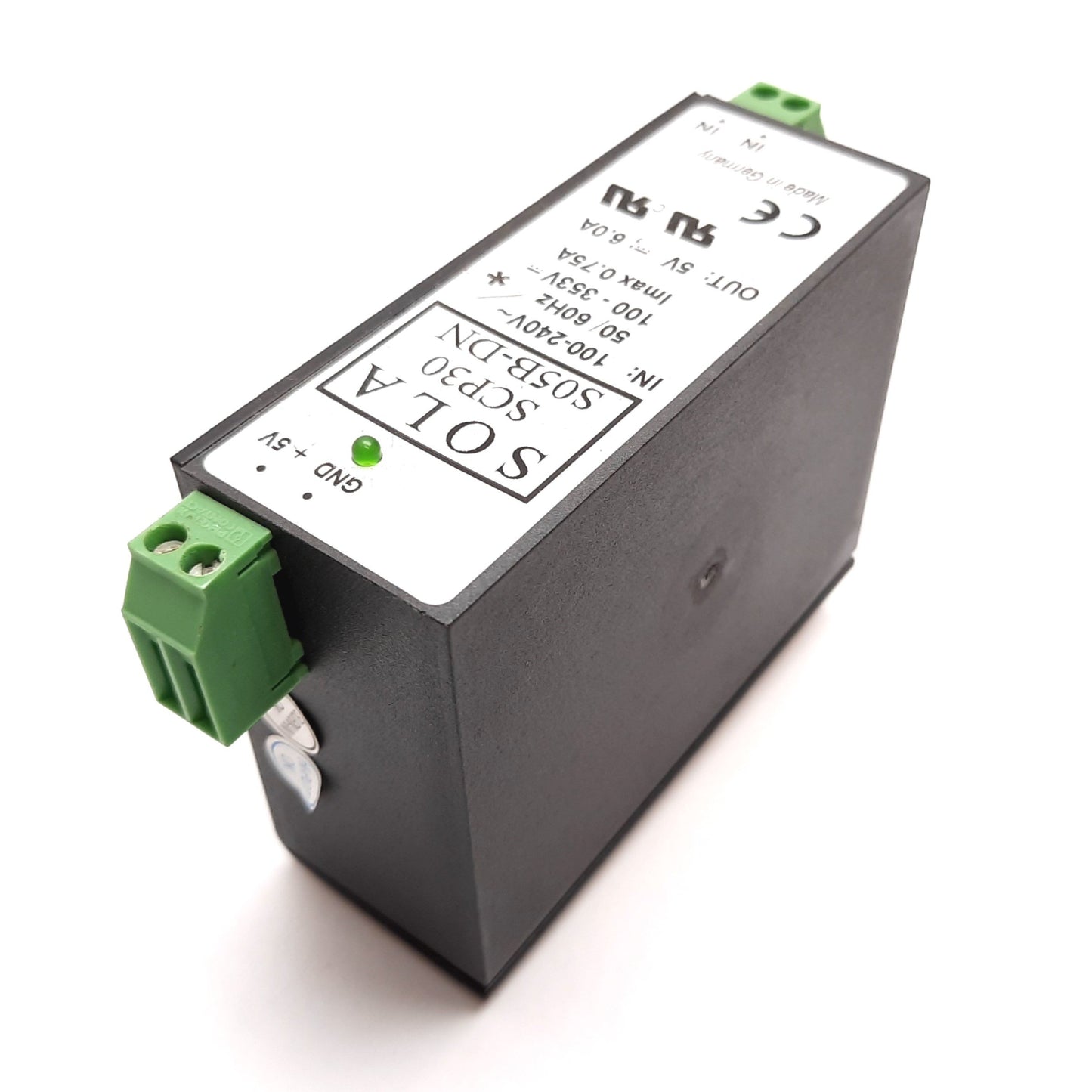Used Sola SCP30 D15B-DN Power Supply, In: 100-240VAC / 353VDC, Out: 15VDC 1.0A