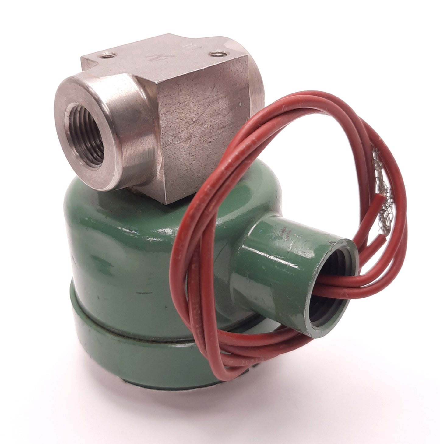 Used ASCO 8263A325 Solenoid Valve 120v AC, 1/8" NPT,60Psi Air/Steam, 45 Psi Water/Oil