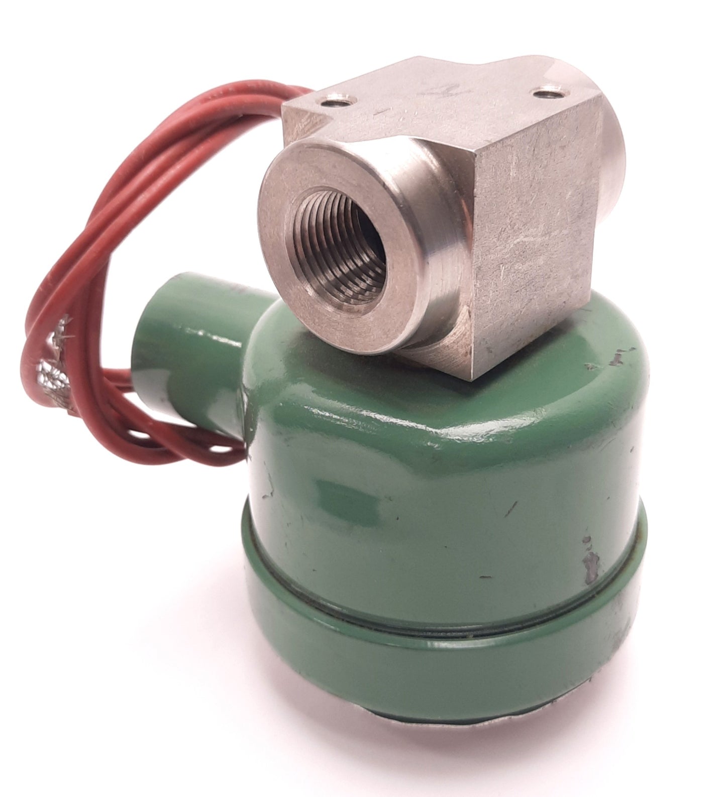 Used ASCO 8263A325 Solenoid Valve 120v AC, 1/8" NPT,60Psi Air/Steam, 45 Psi Water/Oil