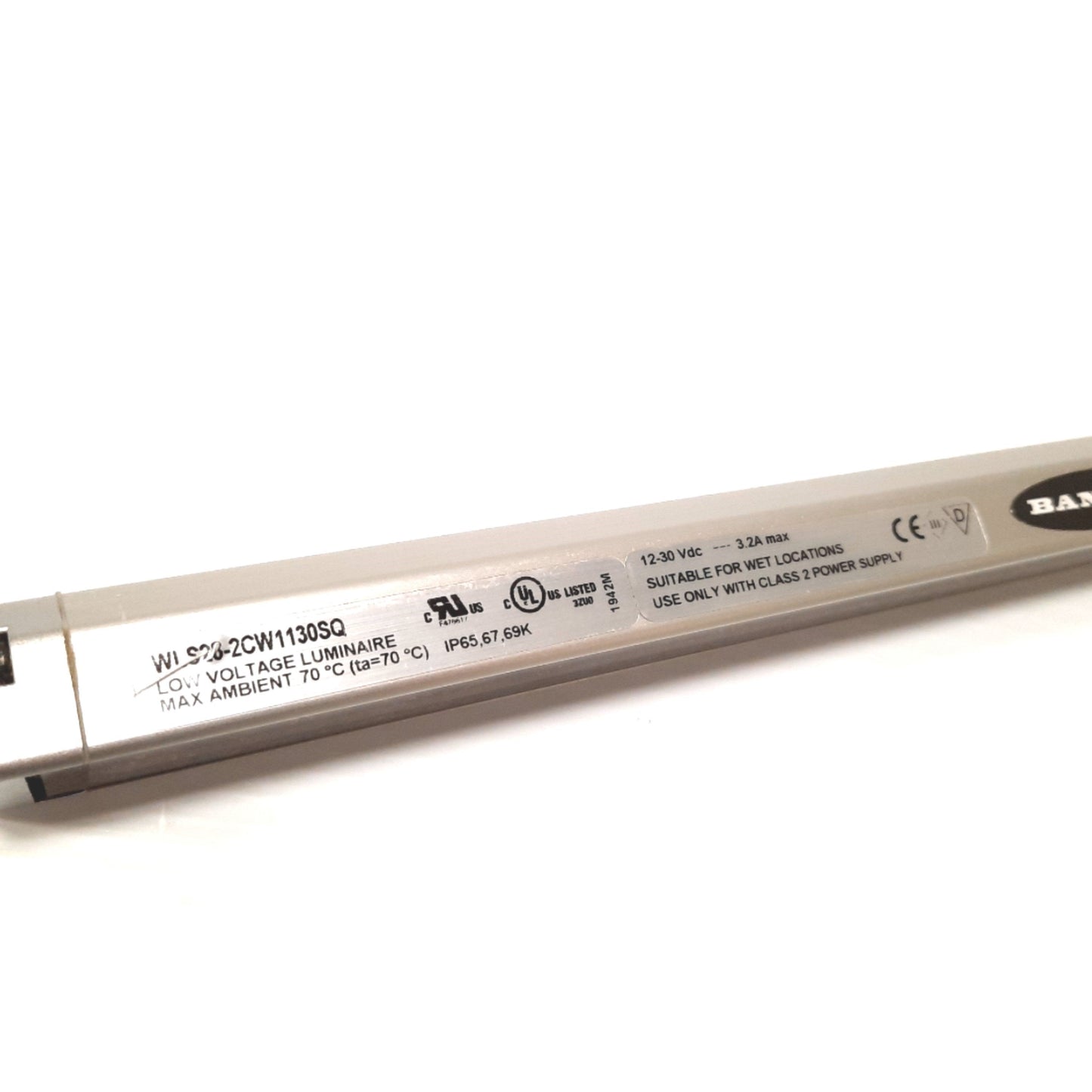 New Banner WLS28-2CW1130SQ LED Strip Light, Cool White, 12-30VDC, 1130mm, 4-Pin M12