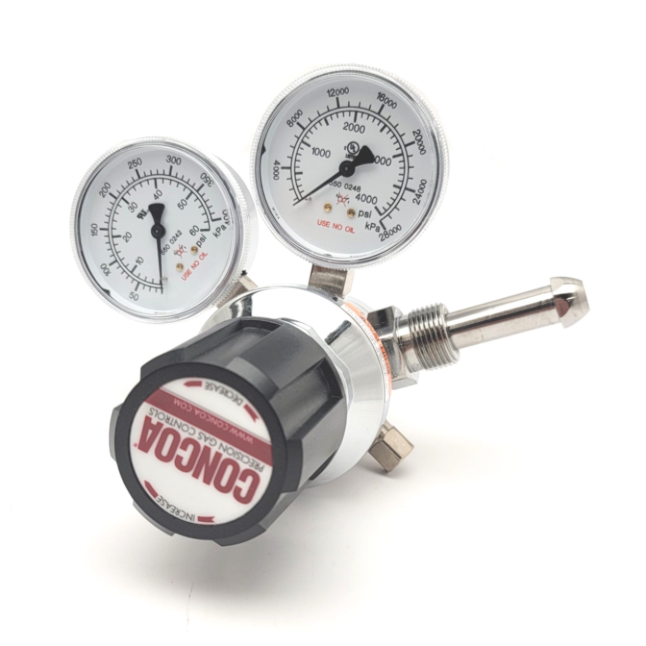 Concoa 212230101580 Dual Stage Regulator 4000PSIG, 040PSIG, 1/4"FPT