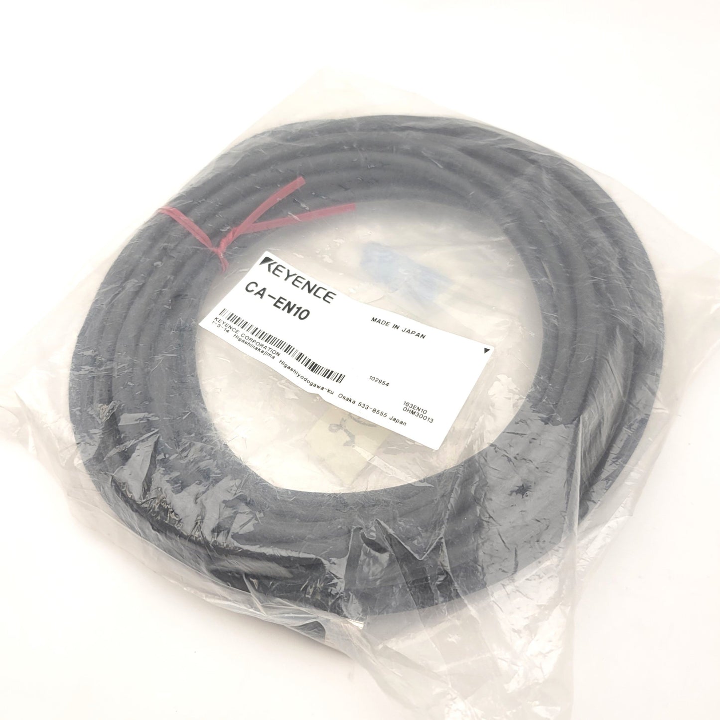 Used Keyence CA-EN10 Encoder Cable For LJ-X8000 2D/3D Laser Profiler, 10m, M12 5-Pin