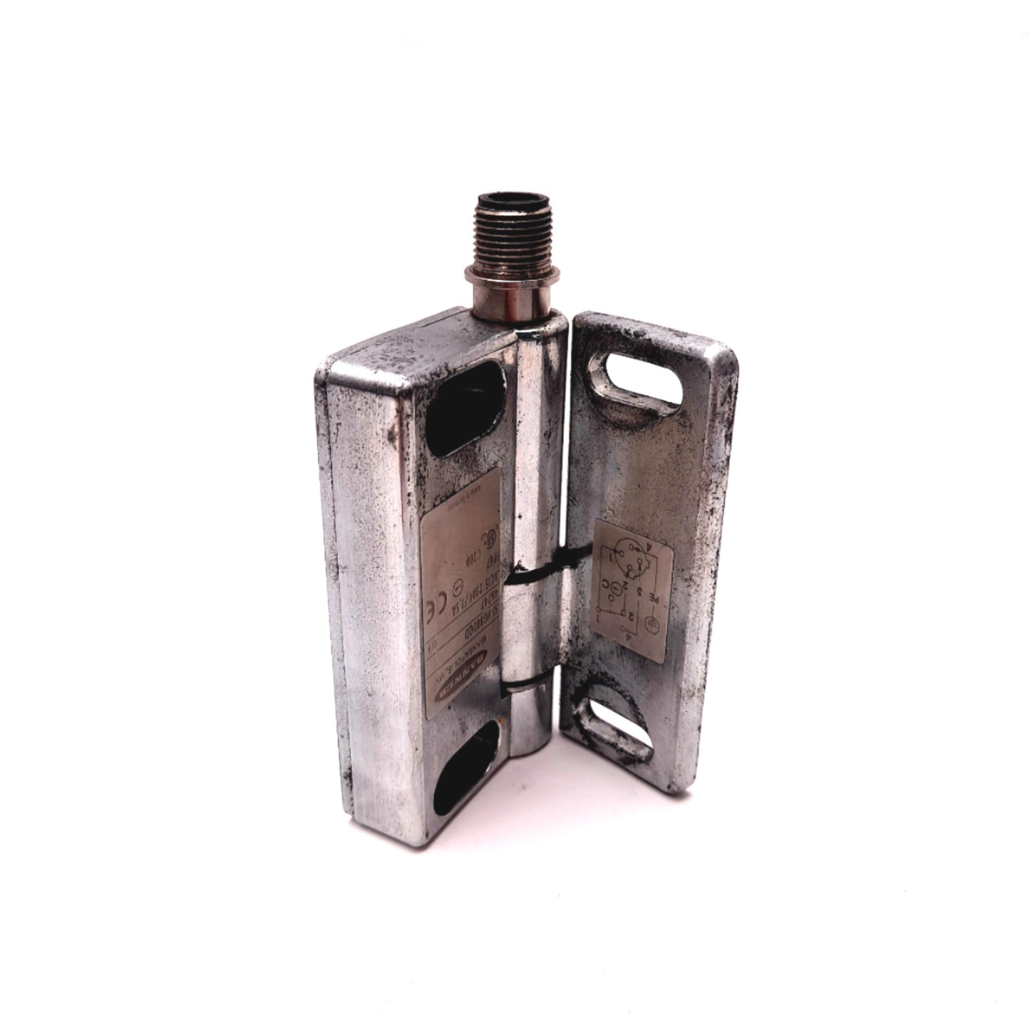 Used Banner SI-HG80DQD Safety Interlock Hinge Switch 250VAC 3A 60VDC 1NO/1NC M12