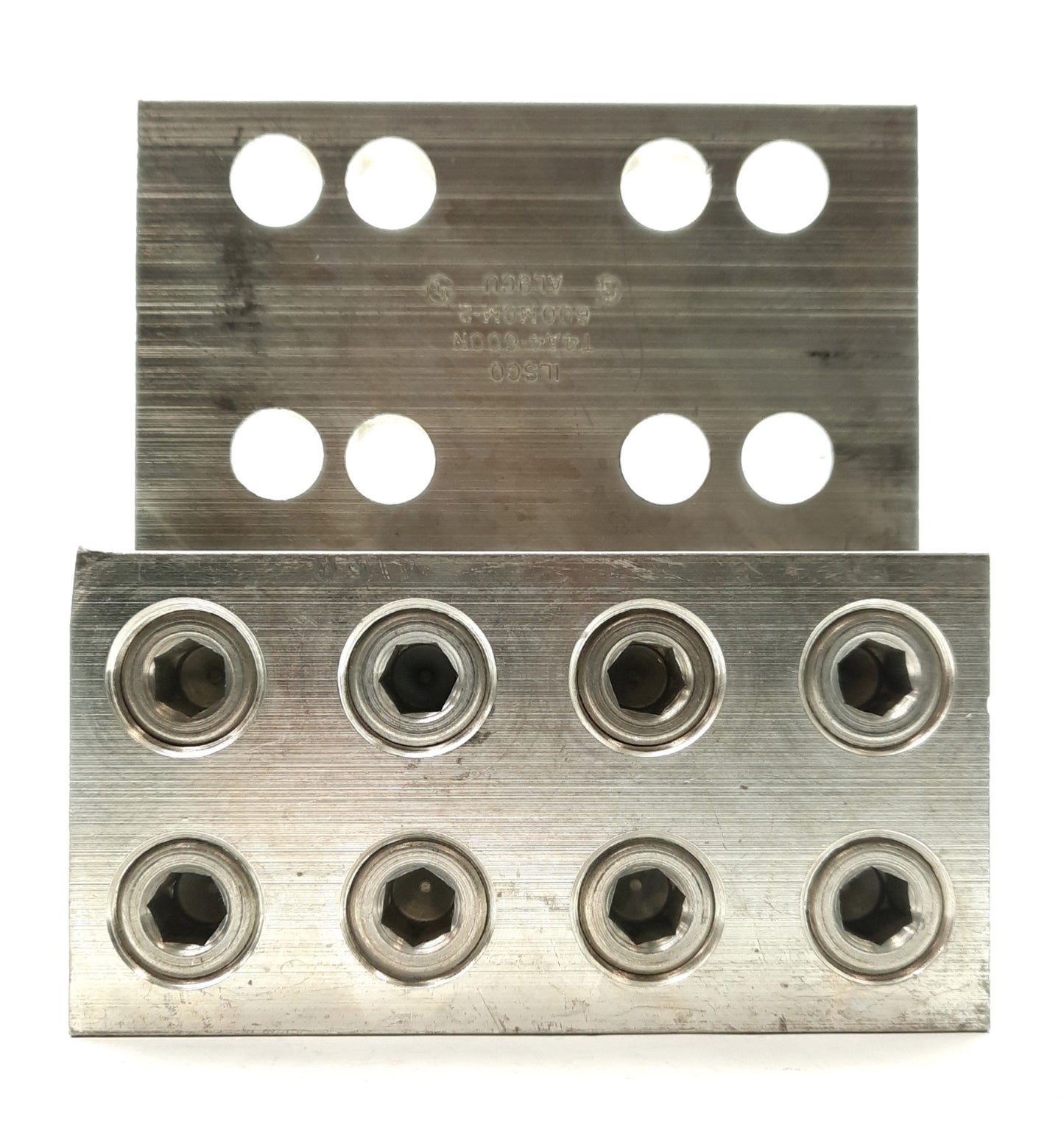New ILSCO T4A4-600N Panel Board Wire/Conductor Lug, 4x, 600MCM-2 CU9AL, Aluminum