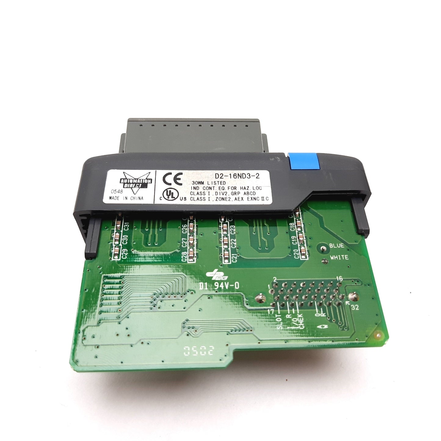 Used Automation Direct D2-16ND3-2 PLC Input Module, 16-Point, Voltage: 24VDC
