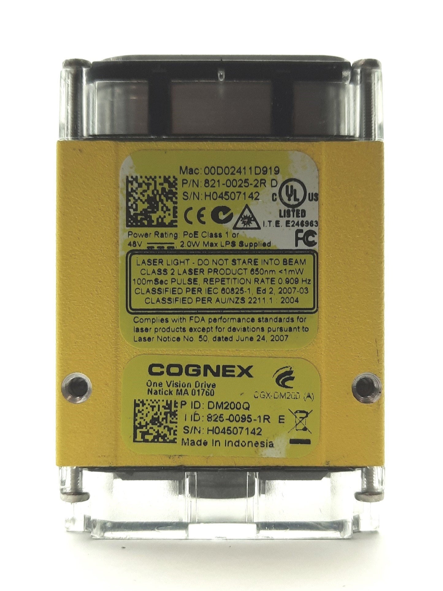 Used Cognex DM200Q Dataman 200 Barcode Scanner/Reader Liquid Lens 1DMax High-Speed