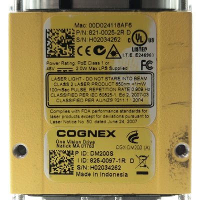 Used Cognex DM200S Dataman 200 Barcode Scanner/Reader, Liquid Lens, 1DMax, IDQuick