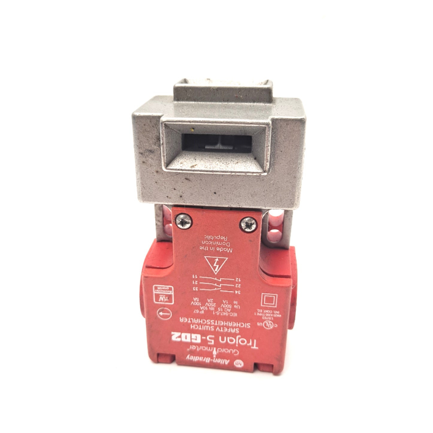 Used Allen Bradley 440K-T11212 Trojan 5-GD2 Safety Interlock Switch 2 NC 1 NO 1/2"NPT