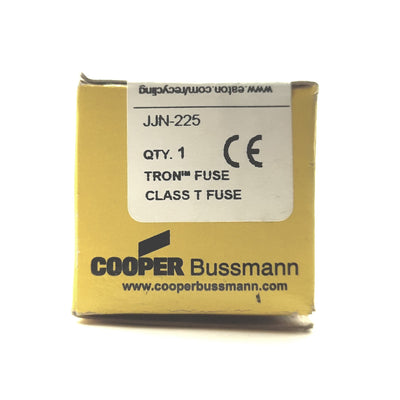 New COOPER JJN-225 Bussmann TRON Fast Acting Class T Fuse, 225A 300VAC