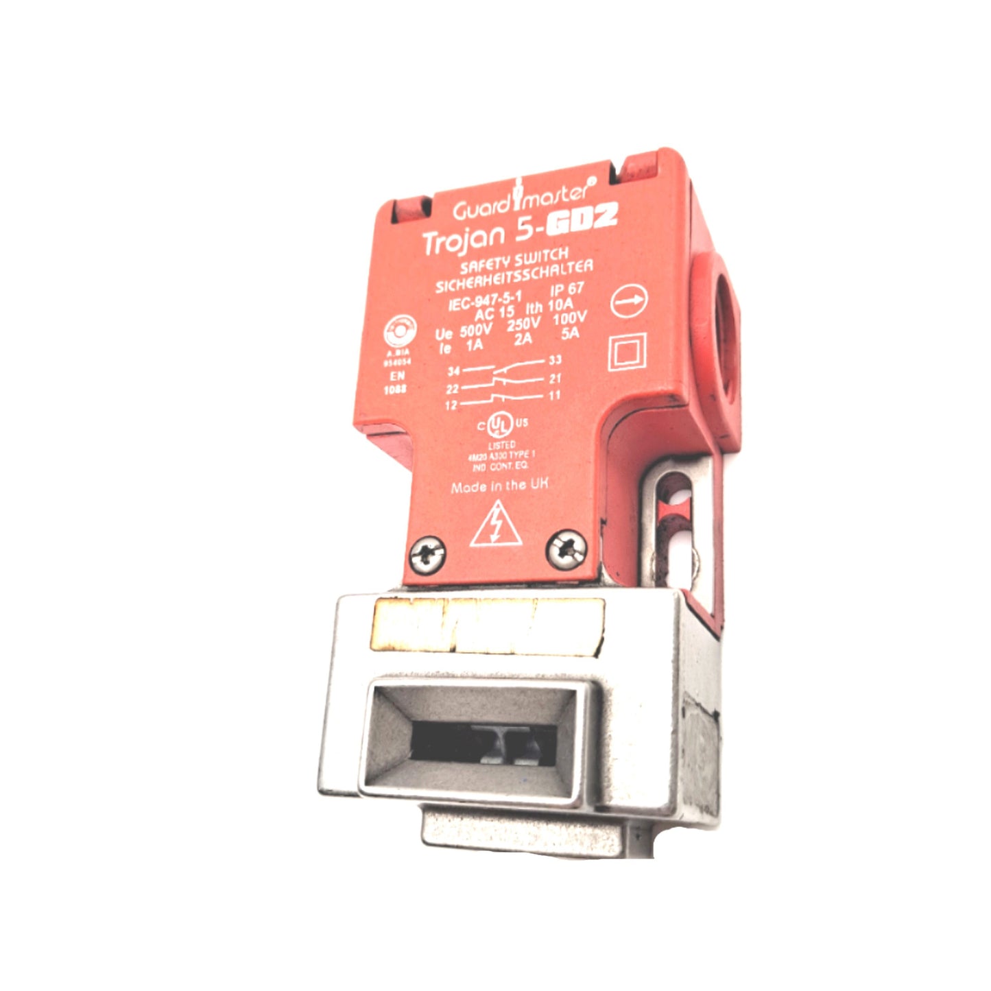 Used Allen Bradley 440K-T11367 Safety Switch Trojan 5-GD2 120V 240V 10A 2 NO 1 NC