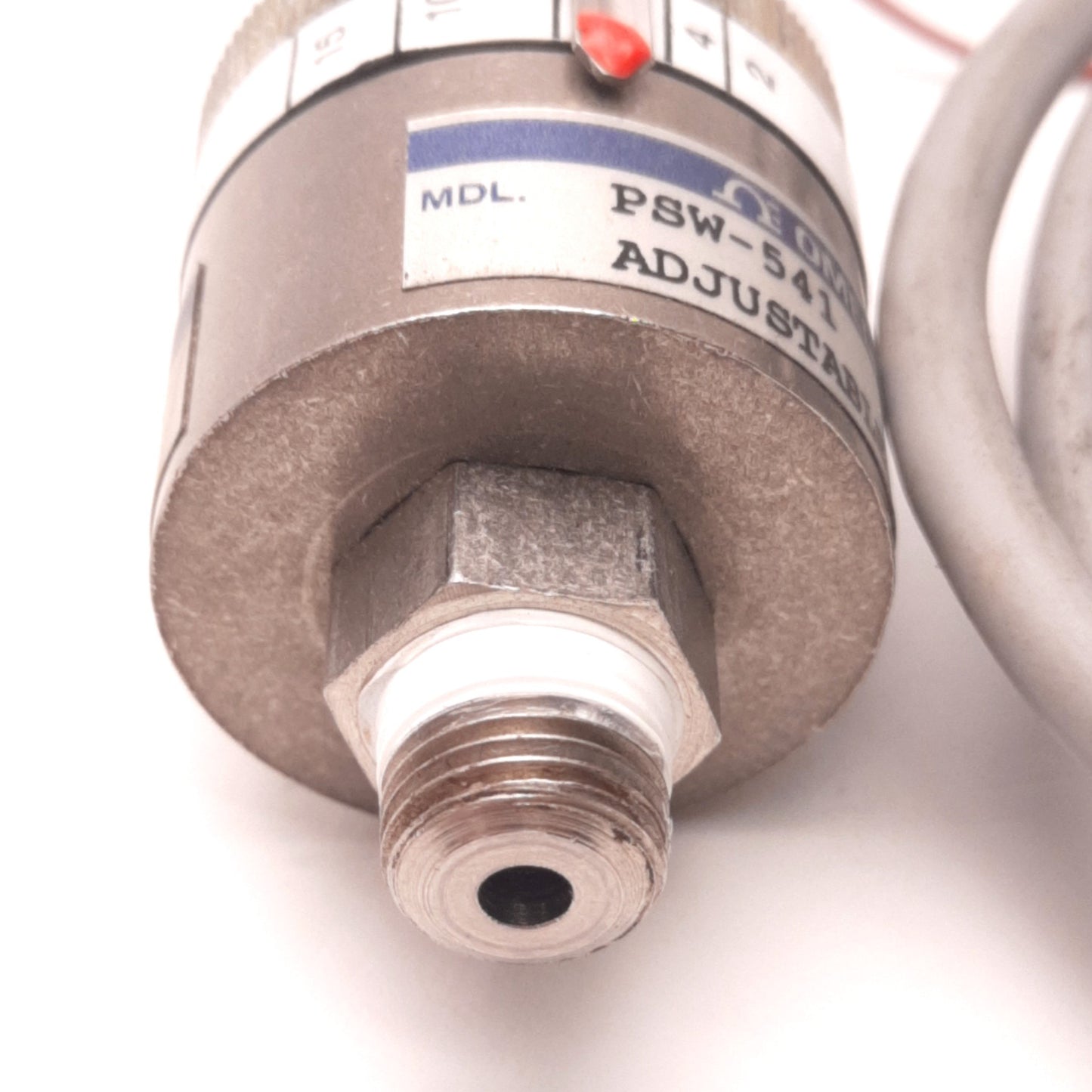 Used Omega PSW-541 Vacuum Pressure Switch 29.9 inHg Max, One Amp 115v AC Switch