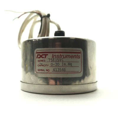 Used DCT Instruments TSE15VC Pressure Sensor and Gauge, 0-30In-Hg, 1/4"NPT