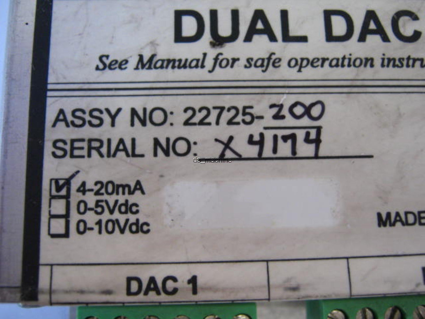 Used Watlow DUAL DAC Anafaze Measurement and Control Transmitter