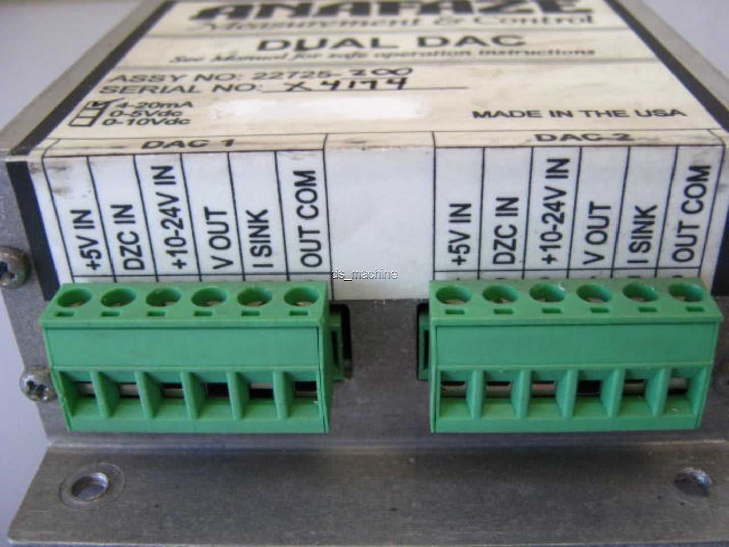 Used Watlow DUAL DAC Anafaze Measurement and Control Transmitter