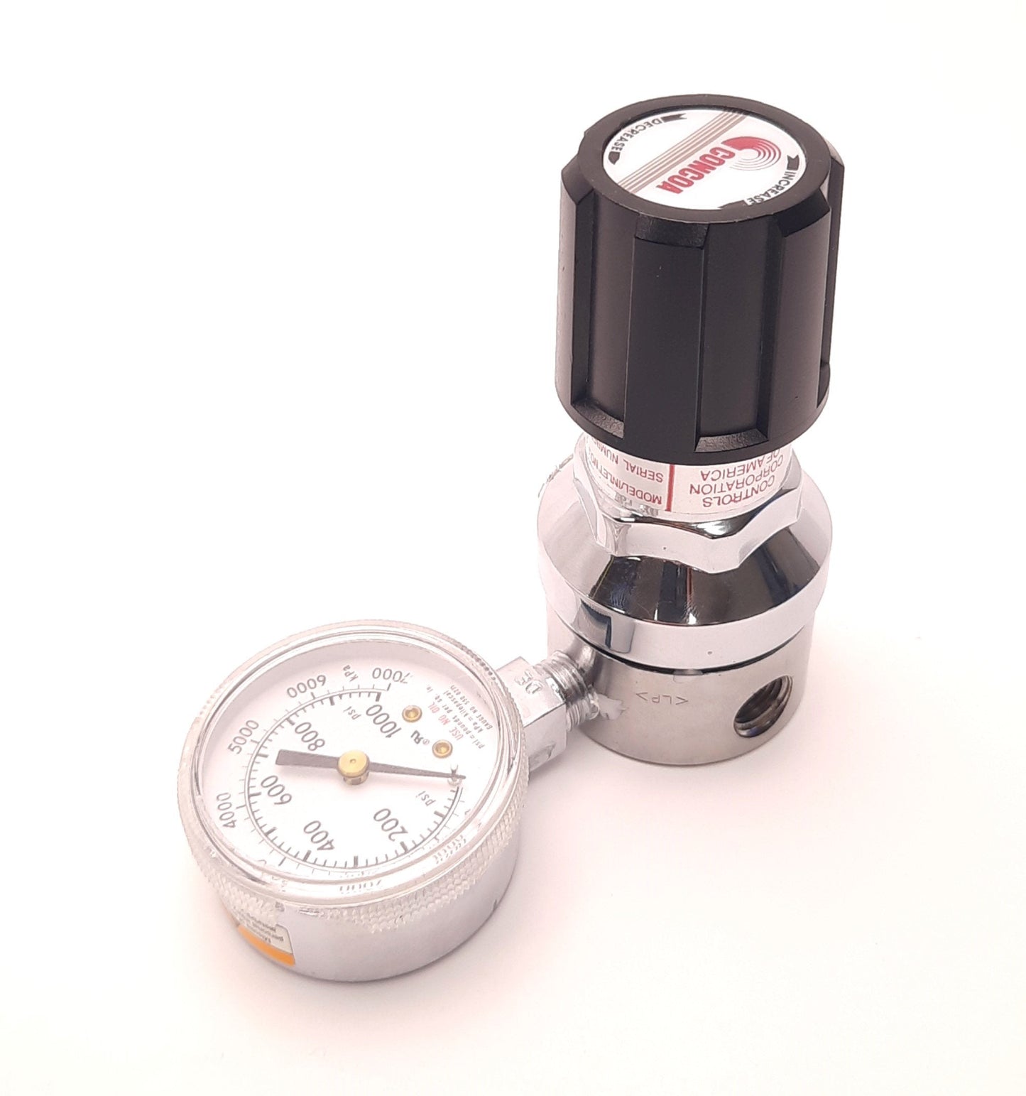 Used Concoa 3045001-01-000 Gas Regulator 3000psi Max Inlet, w/ 1000 Psi Gauge