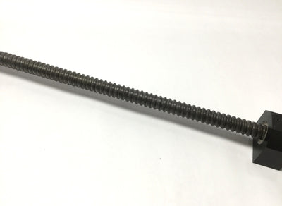 Used Parker Rolled Ball Screw from 506022STES Linear Rail Table 22" Travel, 0.2" Lead
