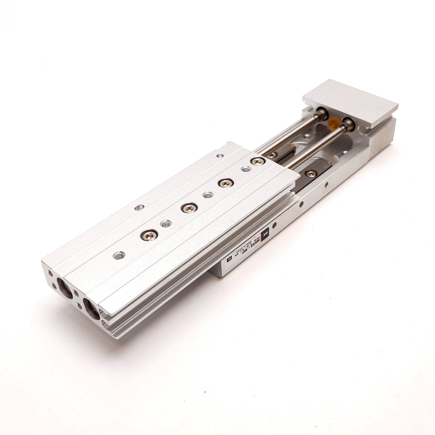 New – Open box SMC MXS8-50F Pneumatic Slide Table, Bore: 8mm, Stroke: 50mm, 0.15-0.7MPa, M5x0.8