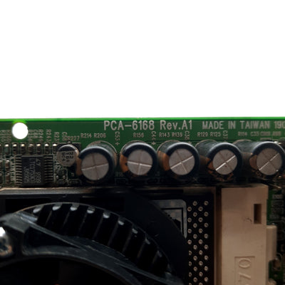 Used Advantech PCA-6168 Single Board Computer, Intel Celeron MMX 400MHz, 64MB RAM