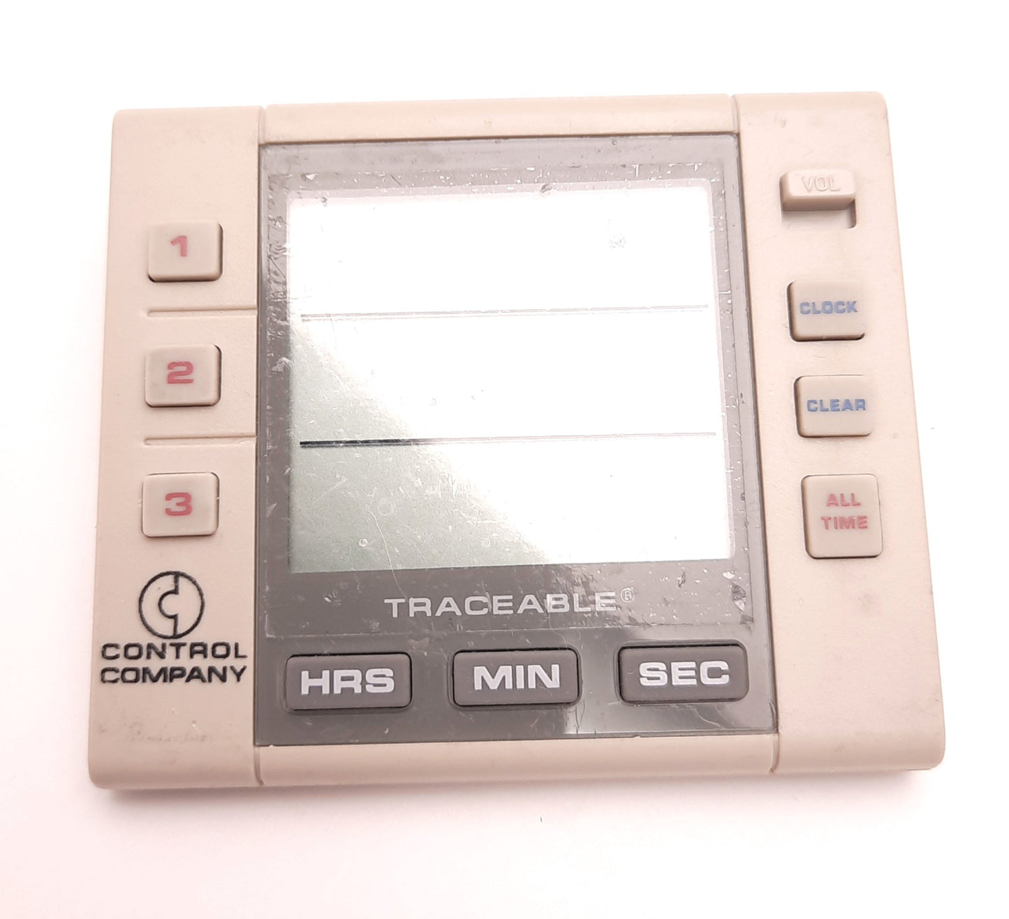 Used Control Company 5000 Traceable 3-Channel Timer/Stopwatch LCD Audio/Visual Alarm