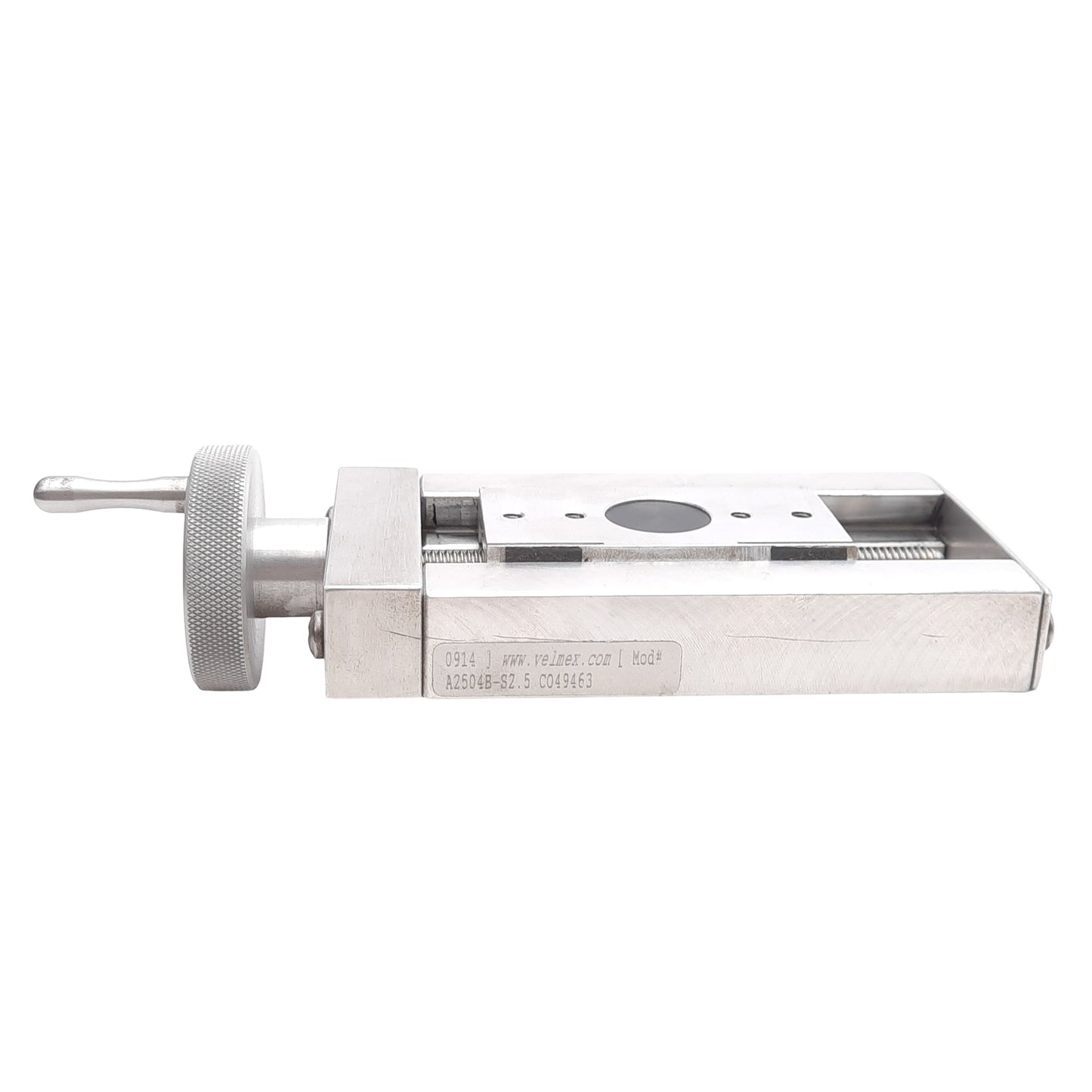 Used Velmex A2504B-S2.5 UniSlide Manual Screw Drive Linear Actuator, 1.5" Travel