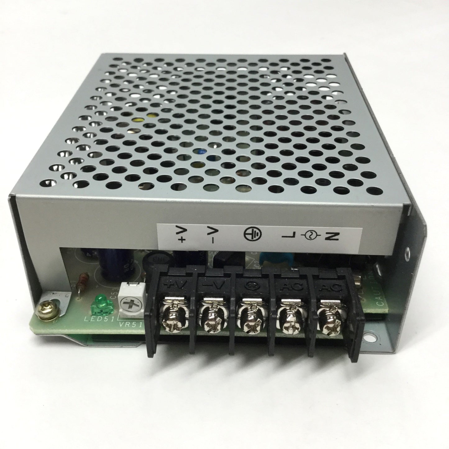 Used Omron S82J-02512D Switching Power Supply, 100-240VAC 0.8A In, 12VDC 2.1A Output